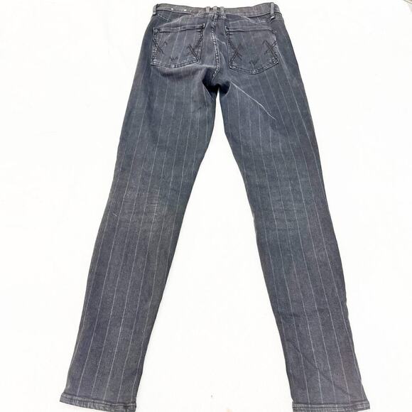 McGuire Newton Skinny Striped Denim Jeans Charcoal Size 27 - Picture 3 of 10